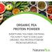 Nature's Plus Organic Pea Protein Powder - 1.10 lbs (500g) | Vegan Protein Supplement - Buy Online on GoSupps.com