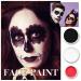 Professional 3-Piece Face & Body Paint Set - Red Black White | Corpse Cosplay SFX Makeup for Halloween Skeletons Clowns Vampires & Zombies - Buy Online on GoSupps.com