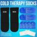 Premium Cold Therapy Socks with Compression Straps - Ice Pack for Swollen Feet, Arthritis, Neuropathy Relief, Plantar Fasciitis - Chemotherapy Care - Black, Medium (9.8 inch) - Buy Online on GoSupps.com