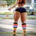 Ancrina Knee-High Compression Stockings for Women - 15-25 mmHg Open Toe Toeless Support Socks in Rainbow Colors Large 3XL-4XL Calf Width - Buy Online on GoSupps.com