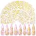 KISSBUTY Gold Flowers Nail Art Sticker - 20 Sheets Metallic Floral Vine Decals for Manicure - Buy Online on GoSupps.com
