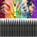 20 Colors Nail Pen Nail Polish Pen 8ml, Quick Dry Long Lasting Waterproof DIY Abstract Lines Painting Pen for 3D Nail Line Drawing Dotting Floral Design DIY Nail A One Size