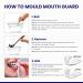 Professional Moldable Mouth Guard for Teeth Grinding - 2 Sizes, 4 Pieces Set - Night Guard for Bruxism & Clenching - Antibacterial Dental Guard Case Included - Buy Online on GoSupps.com