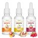 Flavor drops 3x 50ml - Bundle Fruit Mix 2 - Flavdrops taste without calories - taste (Peach Passion Fruit + Raspberry + Banana Split) Fruit Mix 50 ml (3 -pack)
