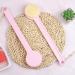 2Pcs 14in Back Scrubber Shower Brush for Body - Pink, Comfy Bristles, Wet/Dry Brushing - Buy Online on GoSupps.com