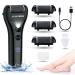 BarberBoss Electric Foot File Hard Skin Remover - Feet Hard Skin Remover Electric Foot Files for Hard Skin Premium Callus Remover for Feet Comprehensive Pedicure Set for Feet (Black)