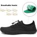 SAGUARO Unisex Bathing Shoes - Breathable Thick Sole (Size 36-46 EU) | Deep Black | International Shipping Available - Buy Online on GoSupps.com