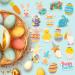 Gyufise 320Pcs Edible Easter Cake Decorations Wafer Paper Easter Cupcakes Topper Happy Easter Supplies Wafer Paper Birthday Cake Decor for Happy Easter Day Party Supplies - Buy Online on GoSupps.com