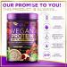 Vegan Protein Powder - Chocolate Fudge | 100% Plant-Based 3.4g BCAAs Non-GMO Easy Digesting 2 lbs (30 Servings - Buy Online on GoSupps.com