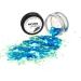 Moon Glitter Blue Iridescent Chunky Glitter - Cosmetic Festival Makeup for Face, Body, Nails, Hair & Lips - 3g - Buy Online on GoSupps.com