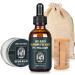 5% Minoxidil Beard Growth Kit with Biotin Oil Balm for Patchy Beards - Beard Growth Oil & Gift for Men Home Use
