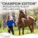 EspoSita Champion Edition Halfter - Fluffy Soft Throw-in with Synthetic Fur | Full/WB Black/Rose Gold - International Shipping Available - Buy Online on GoSupps.com
