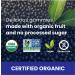 Fruily Organic Elderberry Immune Support Gummies - Vitamins C & D, Zinc, 50 Mixed Fruit - Buy Online on GoSupps.com