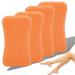 Feet Pumice Stone - 4 Pieces Foot Care Callus Peeling Stone Feet Hard Skin Pedicure Scrubber Remove (Orange) - Rough Stone