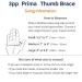 3pp Prima Thumb Brace - Adjustable Brace for CMC Thumb Arthritis - Size Medium - Buy Online on GoSupps.com