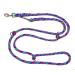 Dog linen Large dogs up to 80 kg double -line jumbo 2.40m / 2.80m / 3.50m / 5m adjustable exercise line / guide very stable (5m 5 -fold adjustable florida (7 pastel colors)) 5m 5 mutable florida (7 pastel colors))