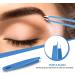KICHLY Professional Eyebrow Tweezers Set - 4 Tweezers & Travel Leather Case - Perfect for Precision Plucking (Blue) - Buy Online on GoSupps.com