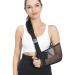 Mesh Arm Sling with Waist Strap for Elbow Injury Shower Sling for Shoulder Injury Arm Brace Support for Rotator Cuff Torn Dislocated Fracture Men Women