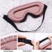 Soft & Breathable 3D Silk Sleep Mask for Women | Adjustable Eye Mask for Side Sleepers - Ros gold - Buy Online on GoSupps.com