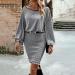 Hanxiulin Women s Sequin Party Dress - V Neck Casual Cocktail & Evening Dress in Silver - Perfect for Clubs & Special Occasions - Buy Online on GoSupps.com