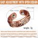Yinox 2-Pack Copper Rings for Women | 99.9% Pure Copper Antique Flower Design Adjustable Health Benefits with 3 Magnets - Buy Online on GoSupps.com