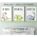 Dinosaur Set of 3 Unframed Poster Prints with Quotes for Baby Boy or Girl Nursery Dinosaur Bedroom Decor Dinosaur Wall Art Dream Big Stand Tall Be Brave (A3) Dream Big A3 - Buy Online on GoSupps.com