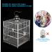 Acrylic Bird Feeder for Cage - Automatic Seed Container & Water/Food Holder - No Mess Solution for Parrot Parakeets - 6.4 x 6.4 - Buy Online on GoSupps.com