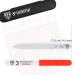 3 Swords Germany Clear Double Sided Glass Nail File for Women & Girls - Includes Nail Buffer & Travel Case - Ideal for Natural and Artificial Nails - Glass File (1 Pc.) - Buy Online on GoSupps.com