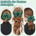 Bow Hair Clip Duckbill Clip Hair Bows for Women Big Bowknot Hairpin French Hair Clips with Ribbon Solid Color Hair Barrette Clips Soft Satin Silky Hair Bows for Women Girls(dark green-1pc) - Buy Online on GoSupps.com