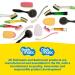 Dishmatic Black Extra Heavy Duty Dishwashing Sponge Refill Heads - Antibacterial Abrasive - 3 Pack for Kitchen Sink Handle - International Shipping - Buy Online on GoSupps.com
