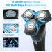 5-in-1 Electric Rotary Shaver for Men - IPX7 Waterproof, Rechargeable Cordless Razor for Shaving Beard, Body, and Pubic Hair - Blue - Buy Online on GoSupps.com