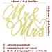 Sotpot 1 Pack Mr Mrs Cake Topper Gold Glitter Love Mr Mrs Cake Pick Wedding Party Decorations Bridal Shower Wedding Cupcake Decoration Party Supplies Gold - Wedding Cake Topper - Buy Online on GoSupps.com