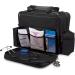 Hopkins Medical Products Home Health Shoulder Bag | Waterproof Exterior | Large Storage Compartments | Adjustable Strap | 14x11.5x8 Inches | Black - Buy Online on GoSupps.com