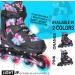 FIHUNY Adjustable Inline Skates for Kids and Adults with Light Up Wheels Roller Blades Skates for Girls and Boys Women C pink Large-Youth & Adult(4-7 US) - Buy Online on GoSupps.com
