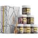 Epsom Bath Salts Gift Set  Relaxing Spa Salt with Essential Oils  Bubble Bath Soaks - Lavender  Eucalyptus Spearmint  Lemon Basil  Coconut  Tea Tree  Honey Almond Epsom Salt  Self Care Gifts for Women