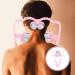 Healvian Neck Massage Roller - Shiatsu Deep Tissue Trigger Point Relief | Manual Self Muscle Massage Device for Neck & Shoulders - Pink - Buy Online on GoSupps.com