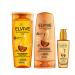 L'Or al Paris Elvive Extraordinary Oil Set for Dry Hair Deep Nourishing Routine Infused With Precious Marula And Camellia Oils Silicone Free Shampoo 400ml Conditioner 300ml Hair Oil 100ml
