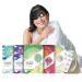AROMA STICKERS All in One Gift Set with Premium Cotton Eye Mask - 100% Natural Essential Oil Scented - Mess- Free Aromatherapy Sticker Diffuser for Relaxation & Sleeping (Pack of 5 x 12 Stickers) All Collections 0.83 Fl Oz (Pack of 6)