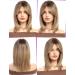 WOKESTAR Short Brown Bob Wig with Fringe - Heat Resistant Synthetic Hair for Women - Buy Online on GoSupps.com