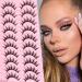 Manga Lashes Natural Look False Eyelashes That Look Like Clusters Lashes Wispy Spiky Wet Look Anime Lashes 10 Pairs Soft Reusable Asian Fake Eyelashes Pack by Canvalite Style Alice Alice-10pr