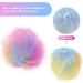 Faux Fur Pom Pom Balls - 16 Pieces for DIY Hats, Shoes, Scarves, Bags, Keychains - Colorful Knitting Accessories - Buy Online on GoSupps.com