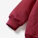 PatPat Toddler Hoodie | Solid Textured Hooded Sweatshirt for Boys & Girls | 4-5 Years | Burgundy - Buy Online on GoSupps.com