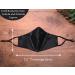 Celestial Silk Reusable Face Mask - Adjustable Washable Silk with Nose Wire - Black - Buy Online on GoSupps.com