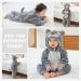 COOKY.D Baby Hooded Rompers | Winter Flannel Jumpsuit Pajamas for Infants | 3-6 Months | Dog Design - Buy Online on GoSupps.com