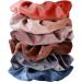 Rainspire Big Hair Scrunchies Velvet Scrunchies for Women Soft Scrunchy Hair Ties Perfect Hair Accessories for Women/Girls Suitable for All Hair Types 6 Pack (Light Color)