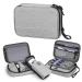 SITHON Diabetic Supplies Organizer Case with Hand Strap Water Resistant Portable Storage Travel Bag for Insulin Pens Glucose Meter Blood Sugar Test Strips and Other Diabetic Supplies (Gray)