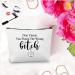 PXTIDY Breast Cancer Cosmetic Bag - Inspirational Gift for Warriors | 'Dear Cancer You Picked The Wrong Bitch' - White Medium Size - Buy Online on GoSupps.com