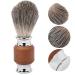 Razor Brush for Men - Rubber Wood Handle Facial Cleaning & Foaming Trim Brush - Ideal for Home & Travel - Buy Online on GoSupps.com