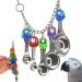 Bonka Bird Toys 1969 Spoon Delight African Grey Parrot, Amazon, Conure, Quaker, Caique, Eclectus, Small Cockatoos, Mini Macaws, and Similar Birds.