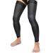 KEKING Full Leg Compression Sleeves, Unisex, Thigh High Compression Stocking 20-30mmHg Graduated Support for Thigh Calf Knee, Running, Basketball, Reduce Varicose Veins and Swelling, 1 Pair, Black M Medium Black